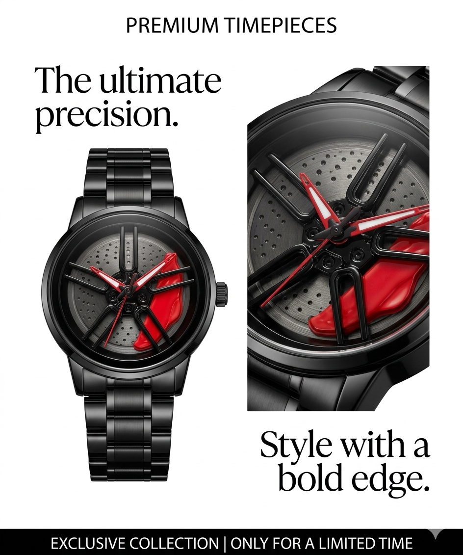 Premium Automotive-Inspired Sport Watch