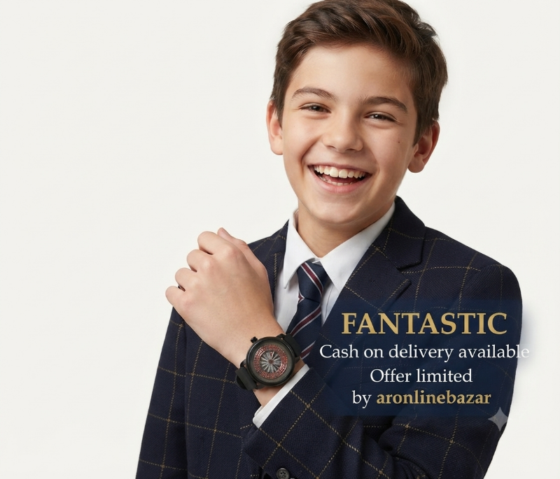 Roulette Inspired Analog Men’s Watch – Stylish Black Silicone Strap, Unique Casino Wheel Dial, Best for Student & Casual Wear