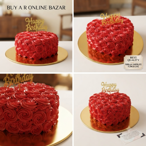 Premium 2 Pound Vanilla Eggless Cake (100% Vegetarian)